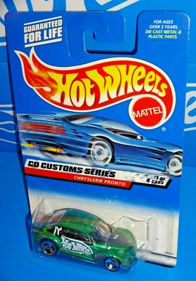 CD Hot Wheels 2000 serie personalizada #29 Chrysler Pronto verde con 3SP Foto 1 de 2