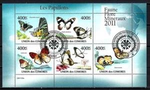 Tiere Schmetterlinge Komoren 2011 (48) Yvert Nr. 2135 bis 2139 gestempelt - Bild 1 von 1