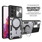 For Samsung Galaxy S23 Fe S22 S21 Note20 Ultra 5G Armor Folding Stand Case Cover