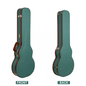 Crossrock Master Series-Wooden Les Paul Electric Guitar Case-Security Lock - Picture 1 of 27