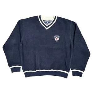 Vintage 90s Polo Sport Sportsman Made in USA Polar Fleece Sweater Mens Medium - Bild 1 von 6