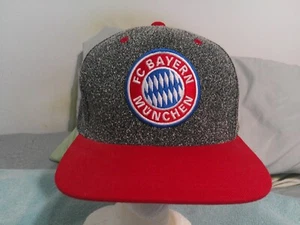Unikat - FC Bayern München Mitchell and Ness Snapback Mütze Cap - grau/rot *sehr guter Zustand/sehr guter Zustand - Bild 1 von 9
