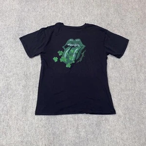 NEW The Rolling Stones Clover Tongue Short Sleeve Shirt Adult Unisex Size Small - Picture 1 of 7