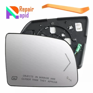 Espejo retrovisor térmico de pasajero de vidrio con señal de giro para Toyota Tundra 2014-2017 - Imagen 1 de 12