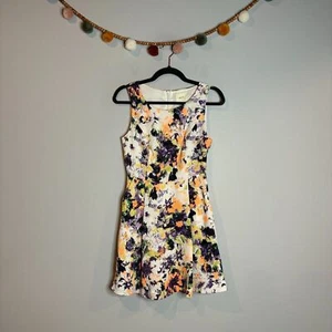 Anthropologie Maeve Neon Floral Pebble Dress - Bild 1 von 5