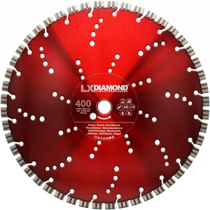 LXDIAMOND Diamantscheibe 400mm Stahlbeton Hartgestein Granitborde Altbeton Laser - Bild 1 von 15