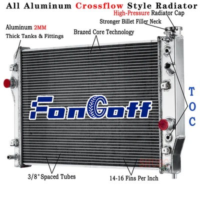 3 Row Aluminum Radiator For 93-2002 98 Chevy Camaro Z28 SS Pontiac Firebird 5.7L Foto 1 de 4