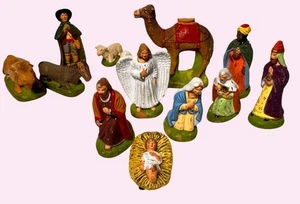 13 provenzalische Figuren Marcel Carbonel, komplette Krippe - Bild 1 von 19