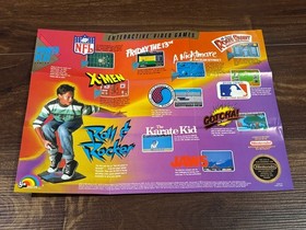 Roll & Rocker LJN-NES-US Poster Elm Street 13th Insert Nintendo NES Manual Only
