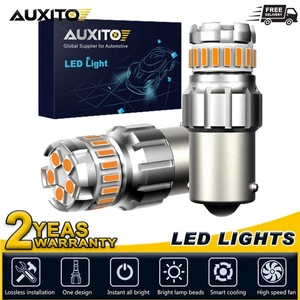 1156 3497 7506 Turn 23-LED Light Front Bulbs Signal Blinker 3000K Amber Yellow - Picture 1 of 9