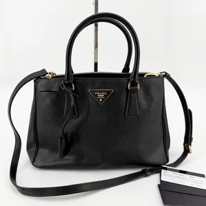 Prada Black Saffiano Lux Tote Bag and Shoulder Bag BN1801 147684126 - Picture 1 of 8