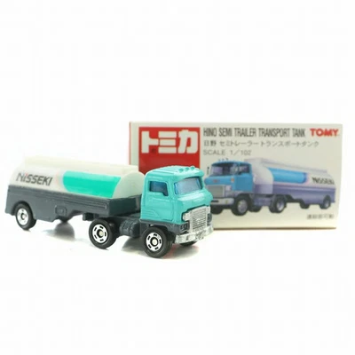 Tomica TOMY Red Box No. 11 Hino Semi Trailer Transport Tank 1/102 Miniature Car - Image 1 of 4