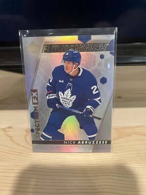 2022-23 SP Authentic Nick Abruzzese Future Watch Spectrum FX Unscratched  - Image 1 of 2