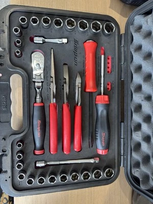 Snap On 33-pc 3/8"" Drive Metric & SAE General Service Foam Set 233FSMBFR - Image 1 of 4