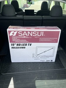 Sansui 19 Inch HD LCD TV HDLCD19WB PC Monitor Television With Remote New in Box - Picture 1 of 4