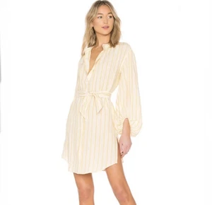 Nuevo con etiquetas y Defecto Vestido Joie Beatrissa Lino Manga Larga Talla XS Minorista $278 - Imagen 1 de 12