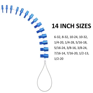 Nut and Bolt Thread Checker (Inch & Metric) Wire Loop Design 26 Male/Female O2P2 - Bild 1 von 8
