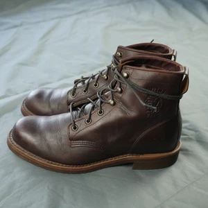 Botas Chippewa Para Hombres Talla 9D Cuero Marrón EE. UU. Suela Vibram Trabajo Heritage Botas - Imagen 1 de 14