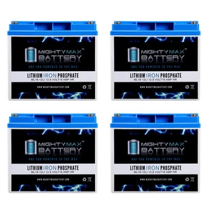 Mighty Max 12V 18AH Lithium Battery Replaces American Vermerien AGM1280T - 4Pack - Picture 1 of 6