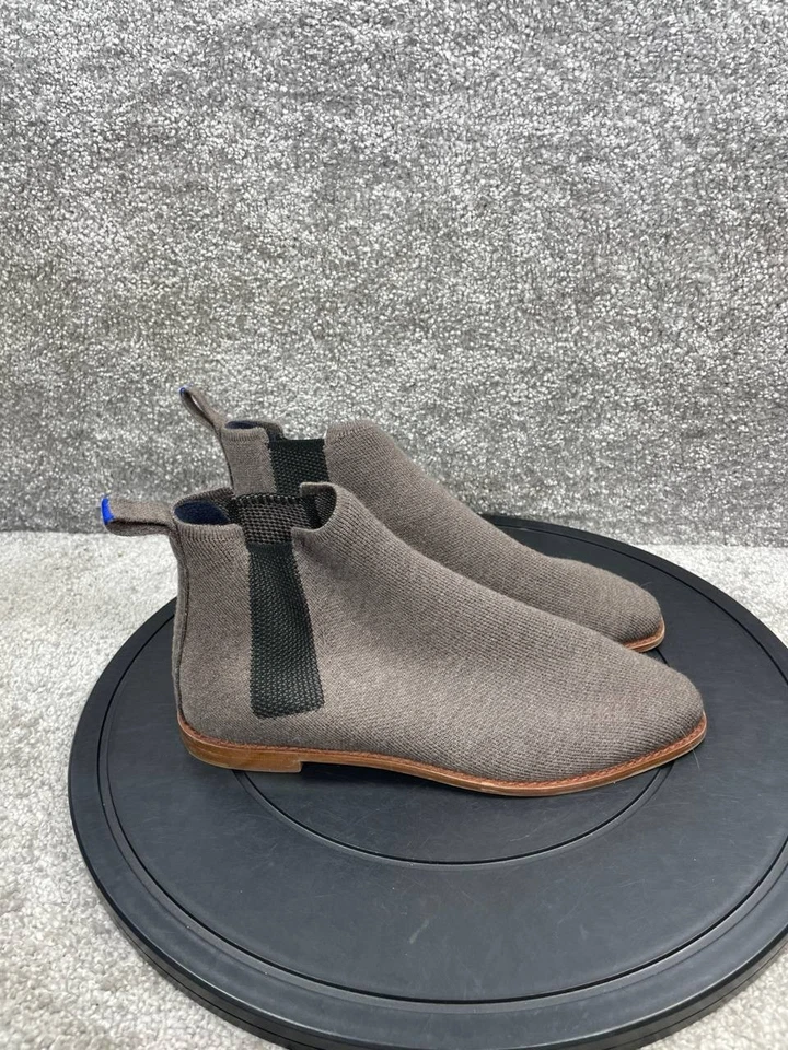 Rothy's Chelsea Boot Womens Size 8 Brown The Merino Wool Ankle Round Toe Pull On - Image 1 of 4