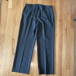 Eileen Fisher Pants Womens Medium 100% Wool Lagenlook Straight Army Green - Picture 1 of 7