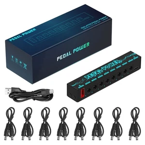 PEDAL Pedale Chitarra Chitarra Effetto Alimentazione 8 Isolati DC Output Chitarra 6761 - Foto 1 di 10