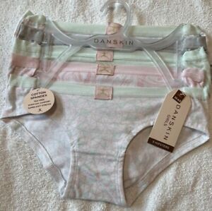 Danskin Girl's 5-Pack Hipsters Underwear Panties DS3346 NEW with TAGS