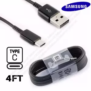 For Samsung S22 S21 S9 S8 Plus Note8 9 USB-C Type C Cable Fast Charging Cord 4ft - Picture 1 of 11