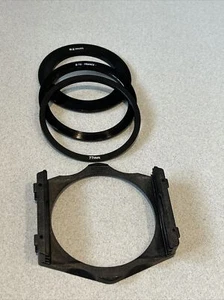 Cokin A System Filter Holder With 77mm 72mm 62mm Ring And Lens Cap * Excellent - Picture 1 of 1