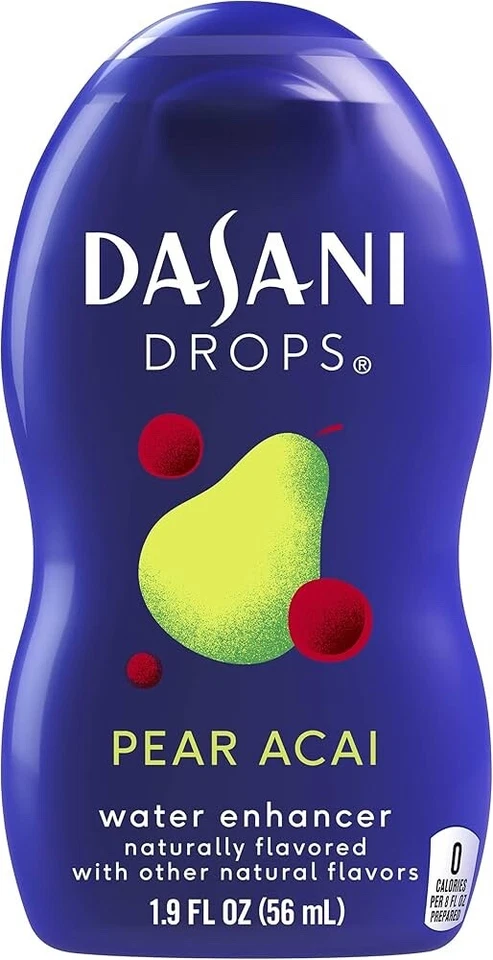 DASANI GOTAS POTENCIADOR DE AGUA ~ PERA ACAI ~ BOTELLA DE 1,9 FL OZ ~ CETO MUY BUEN ESTADO! Foto 1 de 2