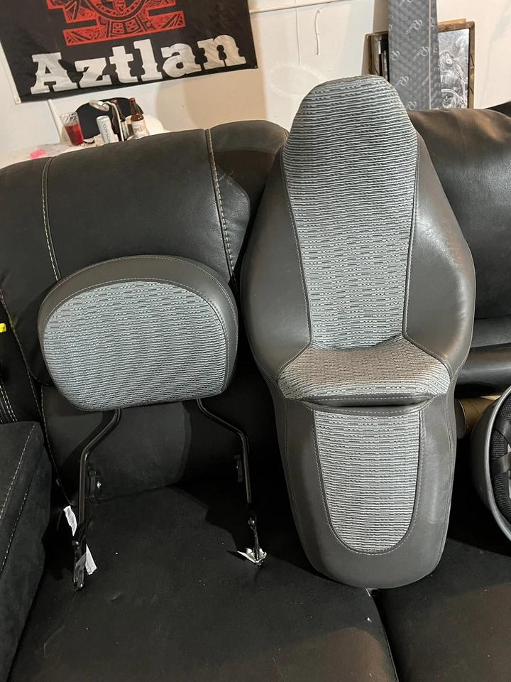 Motorcycle Parts Custom Seat And Back Rest - Image 1 of 4