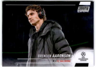 2021 Topps Stadium Club Chrome UEFA Champions League #15 Brenden Aaronson  - Image 1 of 2