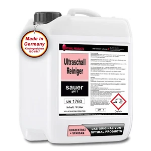 Ultraschallreiniger SAUER für Messing und Alu (Aluminium) wirkstark! 5 Liter - Bild 1 von 1