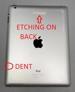 Apple iPad 4 A1458 16GB Wi-Fi Only Space Gray Tablet -C/Screen Burns2/See Photo - Afbeelding 1 van 10