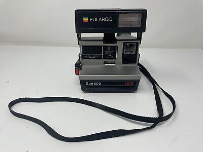 Polaroid Sun 600 LMS Instant Film Flash Land Camera With Strap Vintage • 45.02$