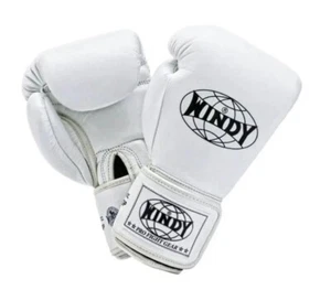 Guantes de Boxeo Especiales Windy Cuero MMA Muay Thai BGP-WH Hechos en TH Talla 10-18oz - Imagen 1 de 13