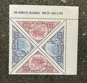 1997USA #3130-3131 32c Pacific '97 - Plate Block of 4  Mint NH - Picture 1 of 1