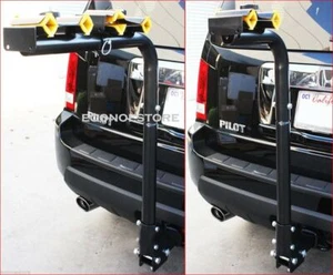 4 or 2 Bike Rack 2" Hitch Mount Swing Down Adjustable Bicycle Carrier Rack SUV - Picture 1 of 6