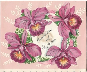 VTG Greeting Card - Congratulations & Best Wishes 4.5 x 5.5 - Picture 1 of 3