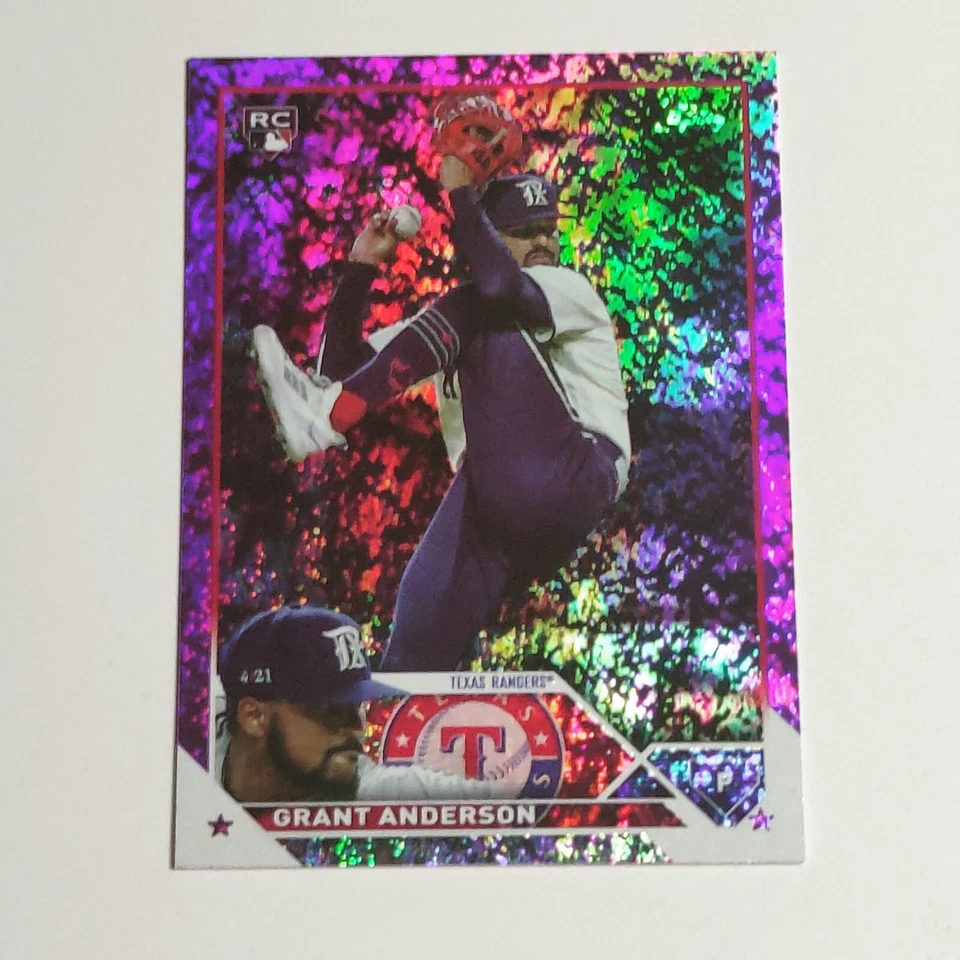 2023 Topps Update Grant Anderson Texas Rangers #US141 Purple #494/799 - Image 1 of 3