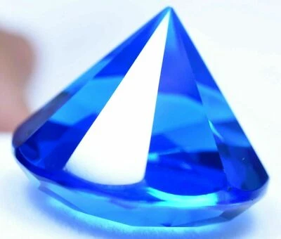 Lab Created 70.40 Ct Lustrous Blue Tanzanite GGL Certified Sparkling AAA+ Gem - Image 1 of 4