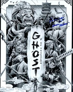 Francois Chau Signed 8x10 Ghost of Tsushima "Sensei Ishikawa" JSA COA WITNESS - Picture 1 of 2
