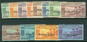 Sg F65/76 Nuovo Herbrides 1941 Set Con 12 Valori Fine Fresco Supporto Mint Gatto - Foto 1 di 1