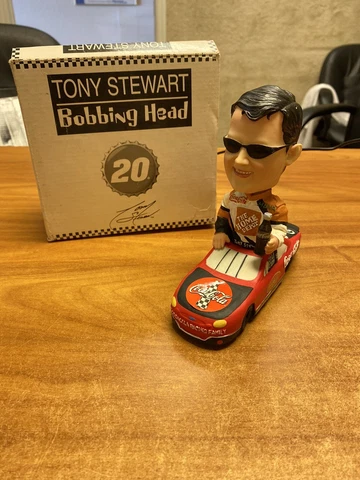 TONY STEWART BOBBLE BOBBING HEAD red COCA-COLA ARBY'S racing car NIB keepsake Cover