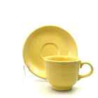 Fiesta Banana Yellow Replacement Tea Coffee Cup and Saucer Set 7.75 Fl Oz Homer