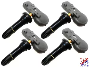 Complete Set of 4 Genuine OEM GM Snap-in TPMS Tire Pressure Sensors Kit - Picture 1 of 9