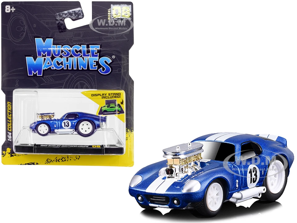 Muscle Machines 15552BL 1965 Shelby Daytona Coupe #13 Blue Metallic 1/64