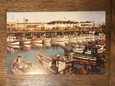 Boats Scene at Fisherman's Wharf San Francisco California Postcard Union Oil - Image 1 of 2