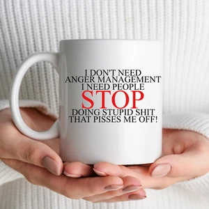 Funny Anger Management Mug - Hilarious Gift for Office, Work or Personal Use - Picture 1 of 9
