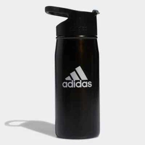 NUEVO Adidas ACERO ABATIBLE 16 BOTELLA DE METAL gimnasio diario entrenamiento a fin de semana aventuras - Imagen 1 de 4